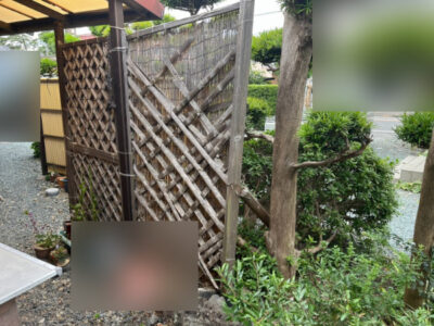 焼津市_D様_竹垣フェンス設置_施工前4_tokai