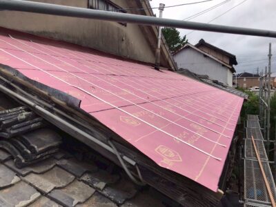 静岡県藤枝市G様_雨漏り_施工中