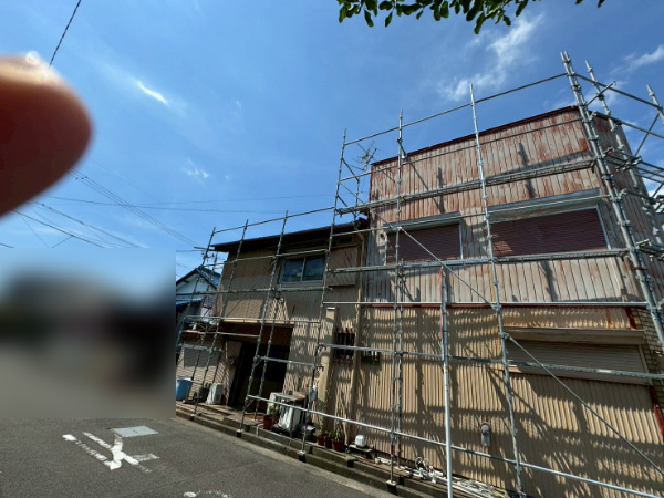 焼津市D様tokai_トタン外壁塗装_施工前