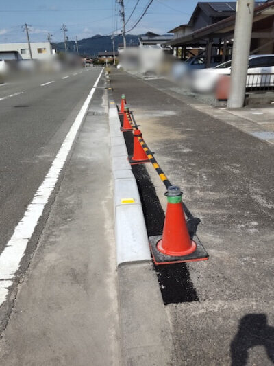 藤枝市歩道切り下げ施工中9