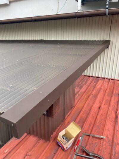 焼津市A様波板施工後板金_tokai