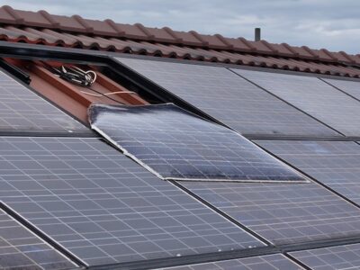 台風強風被害_太陽光パネル１