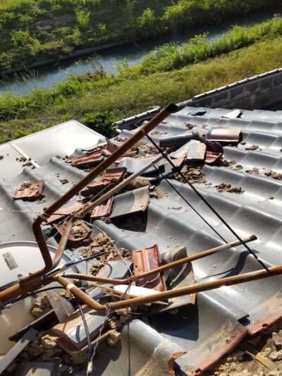 焼津市E様屋根復旧前2