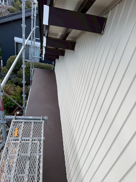 焼津市U様邸霧除外壁補修工事8