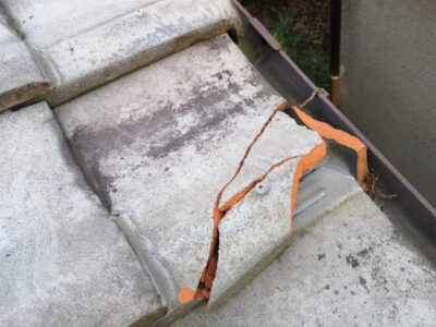 静岡県焼津市_屋根点検_瓦破損