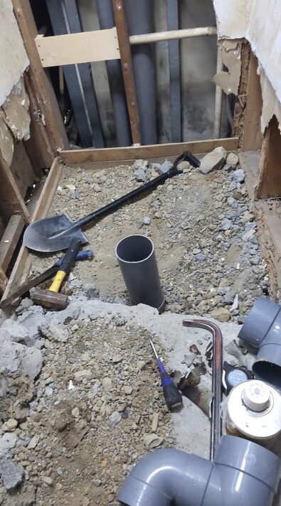 藤枝市飲食店トイレ解体