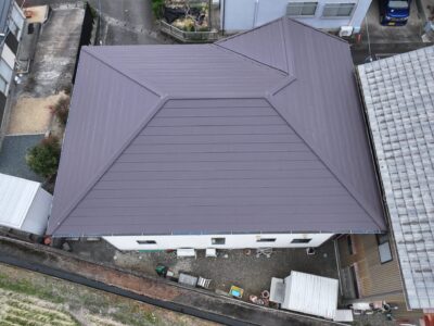 屋根重ね葺き