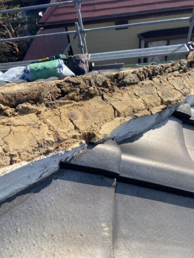焼津市棟下地屋根下地_撤去作業